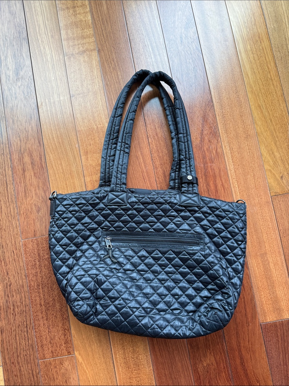 LIKE NEW Oliver Thomas Lightweight Quilted Black Tote Bag